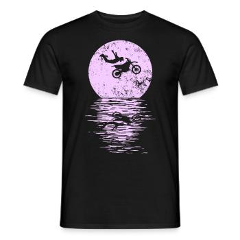 Enduro Moto Supermotard Moto Moto Motocross - T-shirt homme - noir - Devant - AI Model Male 178 light (178cm)