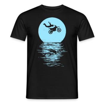 Enduro Moto Supermotard Moto Moto Motocross - T-shirt homme - noir - Devant - AI Model Male 178 light (178cm)