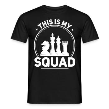Tournoi de joueurs d’échecs pour les esprits intelligents - T-shirt homme - noir - Devant - AI Model Male 178 light (178cm)