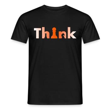 Tournoi de joueurs d’échecs pour esprits intelligents - T-shirt homme - noir - Devant - AI Model Male 178 light (178cm)