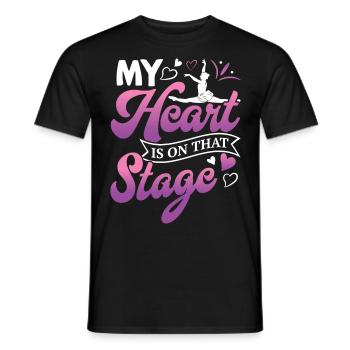 Ballett, Ballerina, Girl, Mädchen, Tanzen - Männer T-Shirt - Schwarz - Vorne - AI Model Male 178 light (178cm)