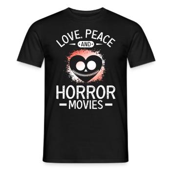 Zombie Horror Horror Film Festival + Halloween - Men's T-Shirt - black - Front - AI Model Male 178 light (178cm)