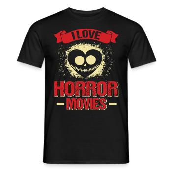 Zombie Horror Horror Film Festival + Halloween - Men's T-Shirt - black - Front - AI Model Male 178 light (178cm)