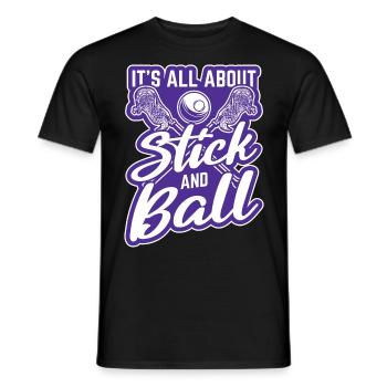 Lacrosse LAX Club Team Players Coaches Fans Coach - T-shirt homme - noir - Devant - AI Model Male 178 light (178cm)
