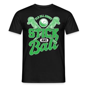 Lacrosse LAX Club Team Players Coaches Fans Coach - Men's T-Shirt - black - Front - AI Model Male 178 light (178cm)