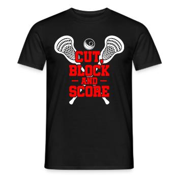 Lacrosse LAX Club Team Players Coaches Fans Coach - T-shirt homme - noir - Devant - AI Model Male 178 light (178cm)