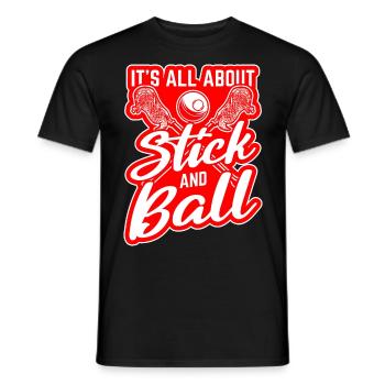 Lacrosse LAX Club Team Players Coaches Fans Coach - T-shirt homme - noir - Devant - AI Model Male 178 light (178cm)