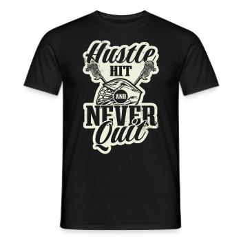 Lacrosse LAX Club Team Players Coaches Fans Coach - Men's T-Shirt - black - Front - AI Model Male 178 light (178cm)
