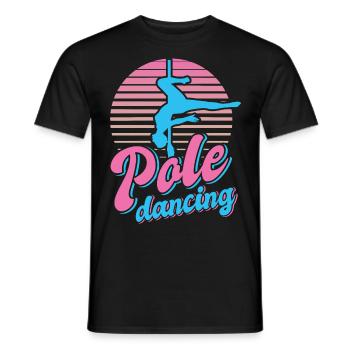Pole Dance Dancer, Pole Dance, Pole Dancing - Men's T-Shirt - black - Front - AI Model Male 178 light (178cm)