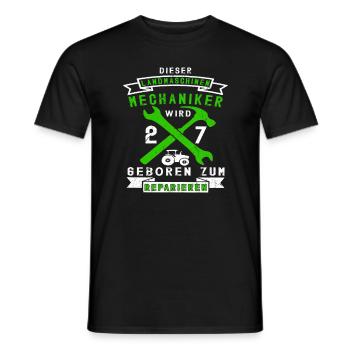 27 Geburtstag Landmaschinenmechaniker Spruch - Männer T-Shirt - Schwarz - Vorne - AI Model Male 178 light (178cm)