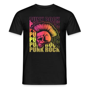 Punk Rock Pogo Anarchy Punks Punk Rocker Punk - Men's T-Shirt - black - Front - AI Model Male 178 light (178cm)