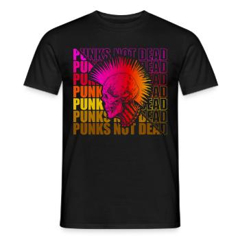 Punk Rock Pogo Anarchie Punks Punk Rocker Punk - T-shirt homme - noir - Devant - AI Model Male 178 light (178cm)