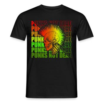 Punk Rock Pogo Anarchie Punks Punk Rocker Punk - T-shirt homme - noir - Devant - AI Model Male 178 light (178cm)