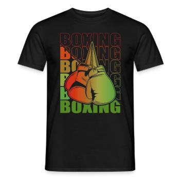 Boxen Martial Arts Boxing Box Club Boxer - Men's T-Shirt - black - Front - AI Model Male 178 light (178cm)
