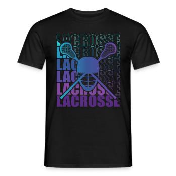Lacrosse LAX Club Team Players Coaches Fans Coach - Men's T-Shirt - black - Front - AI Model Male 178 light (178cm)
