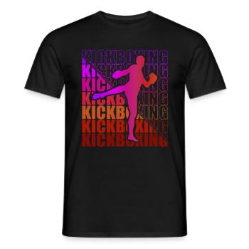 Kickboxer Arts Martiaux Kickboxing Kickboxen - T-shirt homme - noir - Devant - AI Model Male 178 light (178cm)
