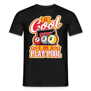 Billiard Poolbillard Snooker Verein Club Billard - Männer T-Shirt - Schwarz - Vorne - AI Model Male 178 light (178cm)
