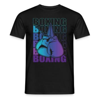 Boxen Martial Arts Boxing Box Club Boxer - Men's T-Shirt - black - Front - AI Model Male 178 light (178cm)