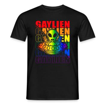 Gender Lesben, Schwule, Trans, Queer Regenbogen - Männer T-Shirt - Schwarz - Vorne - AI Model Male 178 light (178cm)