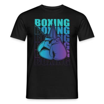 Boxen Martial Arts Boxing Box Club Boxer - Men's T-Shirt - black - Front - AI Model Male 178 light (178cm)