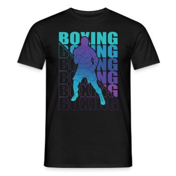 Boxen Martial Arts Boxing Box Club Boxer - Men's T-Shirt - black - Front - AI Model Male 178 light (178cm)