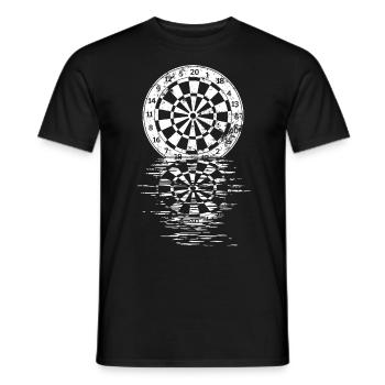 Fléchettes Sport Club, Jeu de fléchettes, Fléchettes Arrow Sport - T-shirt homme - noir - Devant - AI Model Male 178 light (178cm)