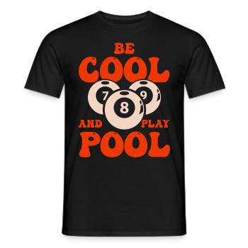 Billiard Poolbillard Snooker Verein Club Billard - Männer T-Shirt - Schwarz - Vorne - AI Model Male 178 light (178cm)