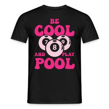 Billiard Poolbillard Snooker Verein Club Billard - Männer T-Shirt - Schwarz - Vorne - AI Model Male 178 light (178cm)