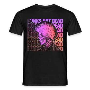 Punk Rock Pogo Anarchie Punks Punk Rocker Punk - Männer T-Shirt - Schwarz - Vorne - AI Model Male 178 light (178cm)