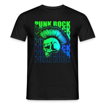 Punk Rock Pogo Anarchie Punks Punk Rocker Punk - T-shirt homme - noir - Devant - AI Model Male 178 light (178cm)