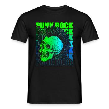 Punk Rock Pogo Anarchie Punks Punk Rocker Punk - T-shirt homme - noir - Devant - AI Model Male 178 light (178cm)