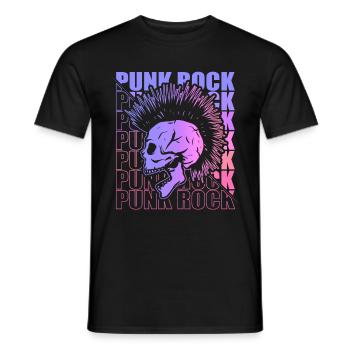 Punk Rock Pogo Anarchie Punks Punk Rocker Punk - T-shirt homme - noir - Devant - AI Model Male 178 light (178cm)