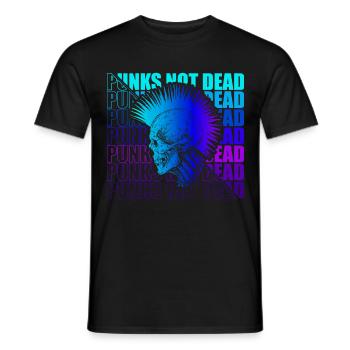 Punk Rock Pogo Anarchie Punks Punk Rocker Punk - T-shirt homme - noir - Devant - AI Model Male 178 light (178cm)