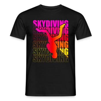 Skydive Freefly Fallschirmspringer Shirt Skydiving - Männer T-Shirt - Schwarz - Vorne - AI Model Male 178 light (178cm)