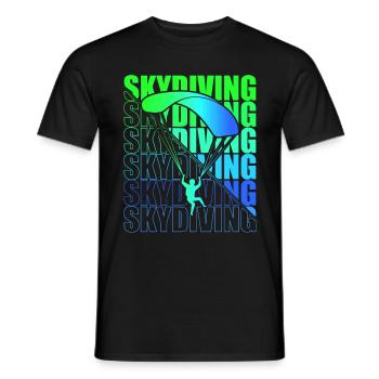 Skydive Freefly Fallschirmspringer Shirt Skydiving - Männer T-Shirt - Schwarz - Vorne - AI Model Male 178 light (178cm)