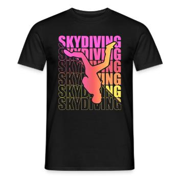 Skydive Freefly Fallschirmspringer Shirt Skydiving - Männer T-Shirt - Schwarz - Vorne - AI Model Male 178 light (178cm)