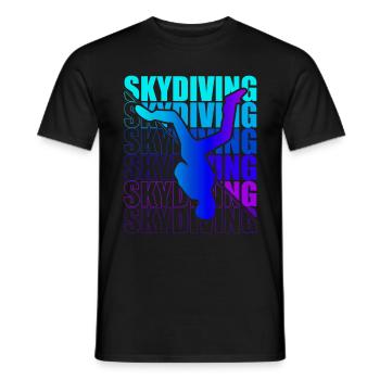 Skydive Freefly Fallschirmspringer Shirt Skydiving - Männer T-Shirt - Schwarz - Vorne - AI Model Male 178 light (178cm)