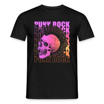 Punk Rock Pogo Anarchy Punks Punk Rocker Punk - Men's T-Shirt - black - Front - AI Model Male 178 light (178cm)