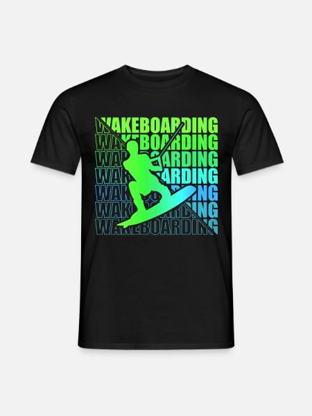 Wakeboard Wakeboarder Wakeboarding Freestyle DNA - Männer T-Shirt - Schwarz