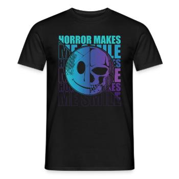 Zombie Horror Horror Film Festival + Halloween - Men's T-Shirt - black - Front - AI Model Male 178 light (178cm)