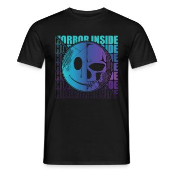 Zombie Horror Horror Film Festival + Halloween - Men's T-Shirt - black - Front - AI Model Male 178 light (178cm)