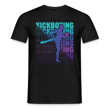 Kickboxer Martial Arts Kickboxing Kickboxen - Männer T-Shirt - Schwarz - Vorne - AI Model Male 178 light (178cm)
