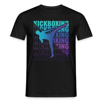 Kickboxer Martial Arts Kickboxing Kickboxen - Männer T-Shirt - Schwarz - Vorne - AI Model Male 178 light (178cm)