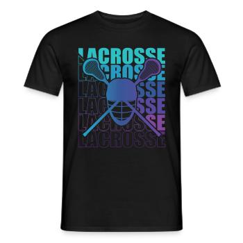 Lacrosse LAX Club Team Players Coach Fans Coach - Men's T-Shirt - black - Front - AI Model Male 178 light (178cm)