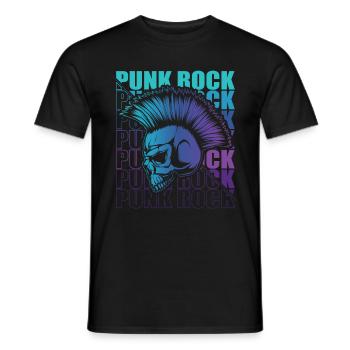 Punk Rock Pogo Anarchie Punks Punk Rocker Punk - Männer T-Shirt - Schwarz - Vorne - AI Model Male 178 light (178cm)