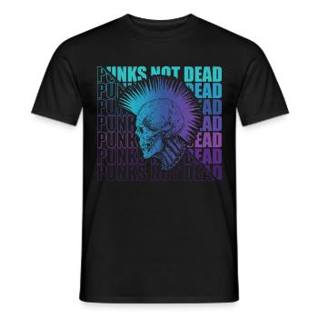 Punk Rock Pogo Anarchie Punks Punk Rocker Punk - T-shirt homme - noir - Devant - AI Model Male 178 light (178cm)