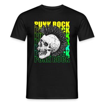 Punk Rock Pogo Anarchie Punks Punk Rocker Punk - T-shirt homme - noir - Devant - AI Model Male 178 light (178cm)