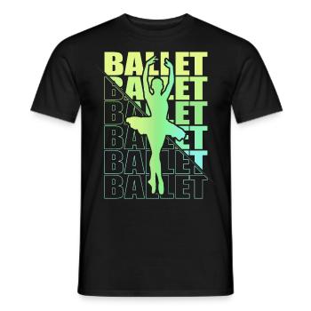 Ballett, Ballerina, Girl, Mädchen, Tanzen - Männer T-Shirt - Schwarz - Vorne - AI Model Male 178 light (178cm)