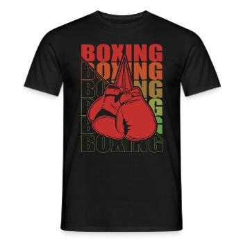 Boxen Arts Martiaux Boxe Box Club Boxeur - T-shirt homme - noir - Devant - AI Model Male 178 light (178cm)
