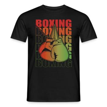 Boxen Arts Martiaux Boxe Box Club Boxeur - T-shirt homme - noir - Devant - AI Model Male 178 light (178cm)